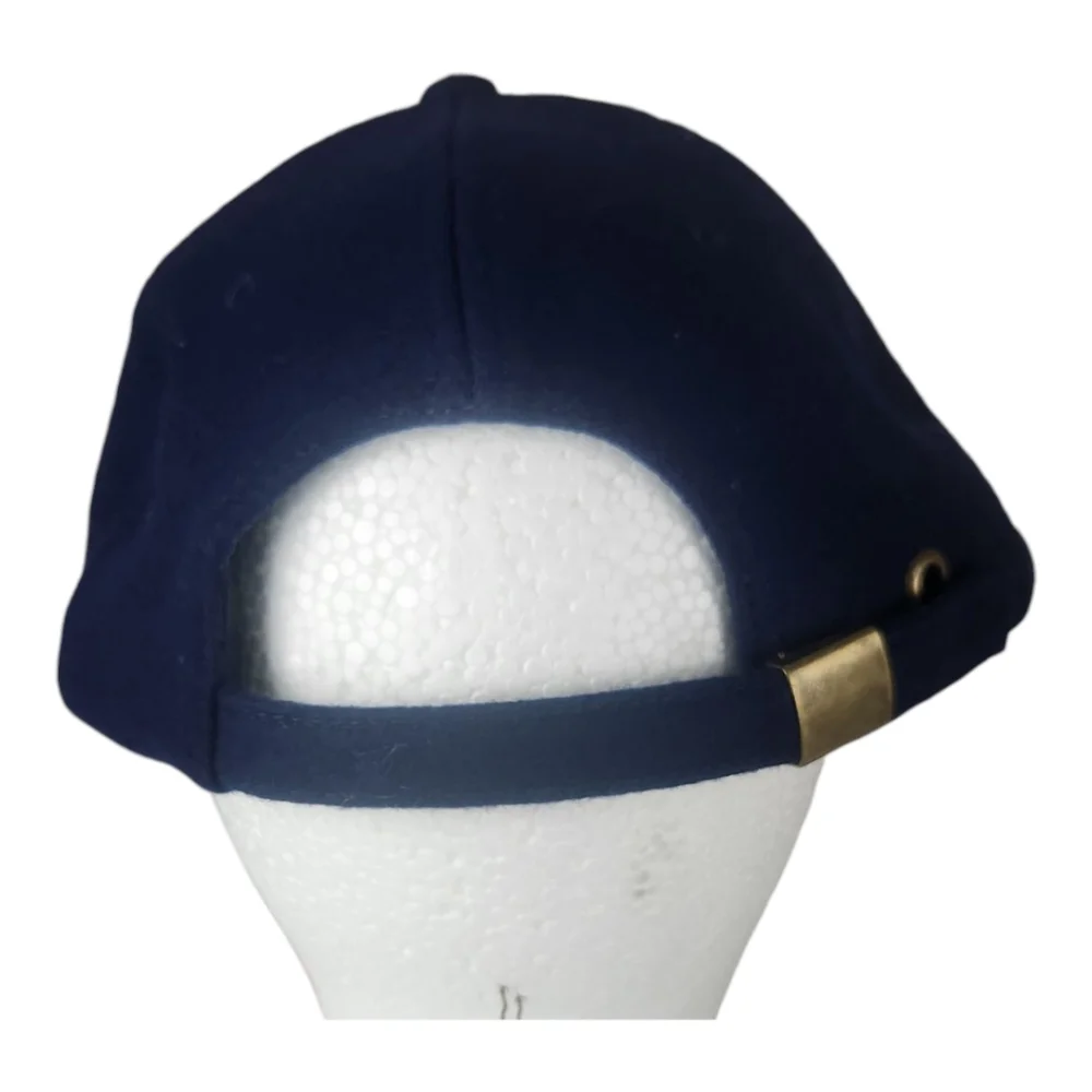 Vintage Aztec Navy Blue Adjustable Strapback Hat Cap Flat Bill One Size Men